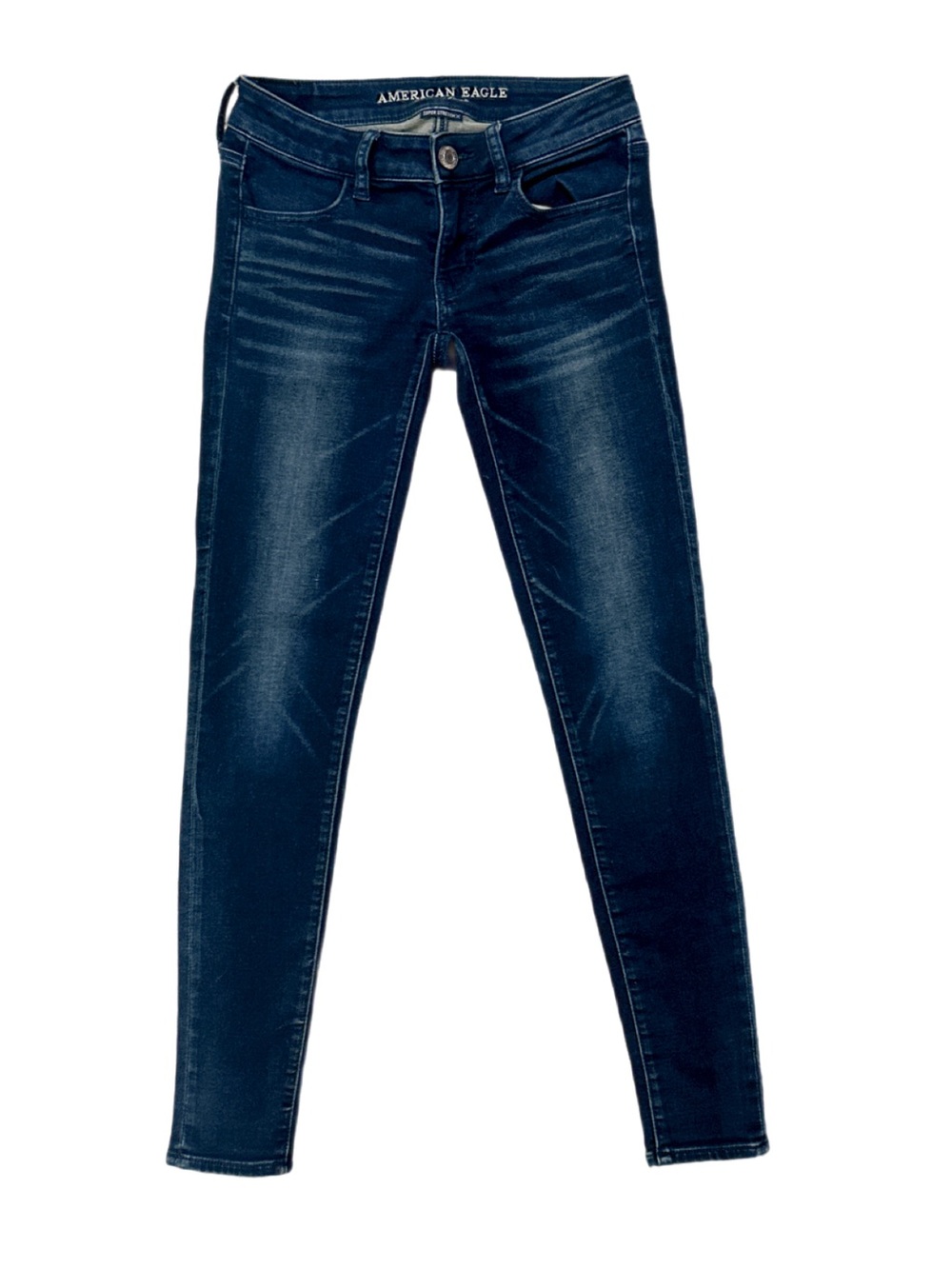 American Eagle Outfitters Womens Navy Blue Skinny Jeans